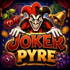 Joker Pyre mit Joker-Symbolen und Flammen